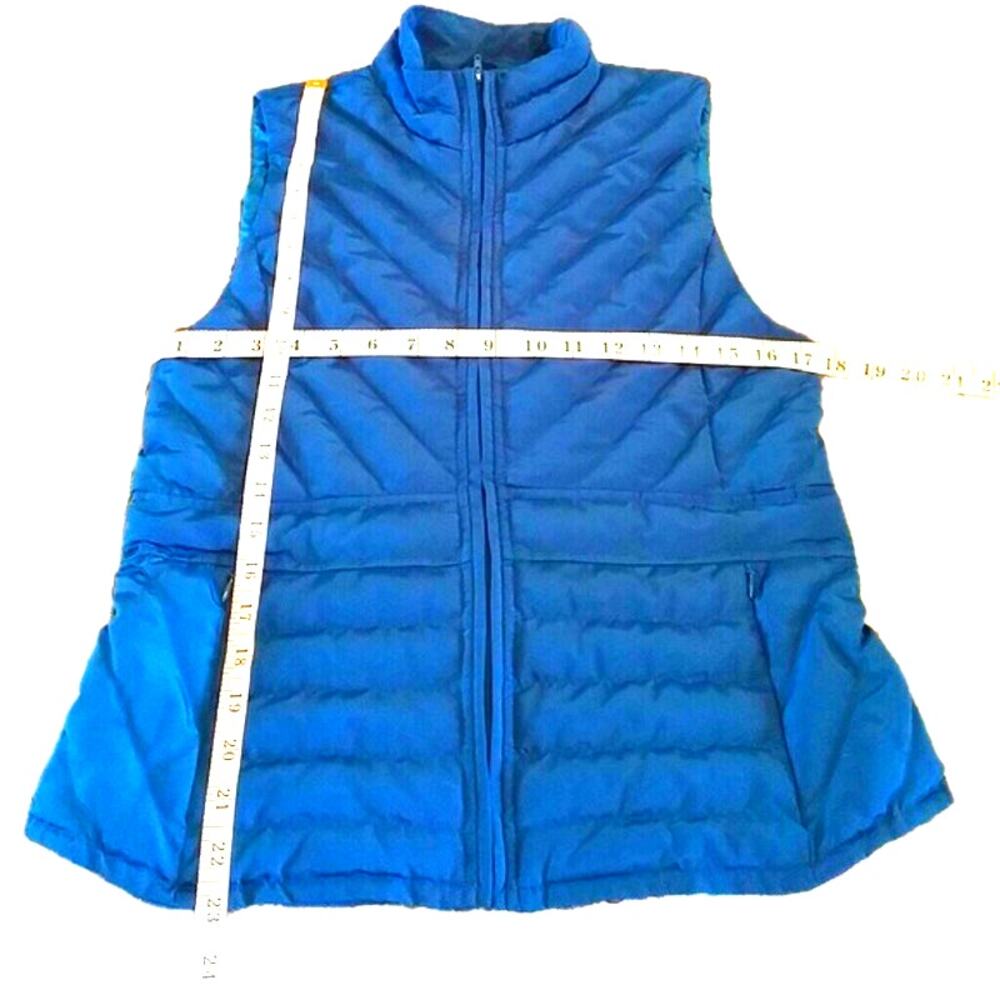 LOFT Peacock Blue Quilted Puffer Vest Size XS 💙💎💙 - Picture 14 of 15